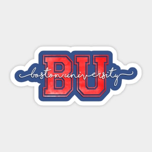 Boston University Sticker